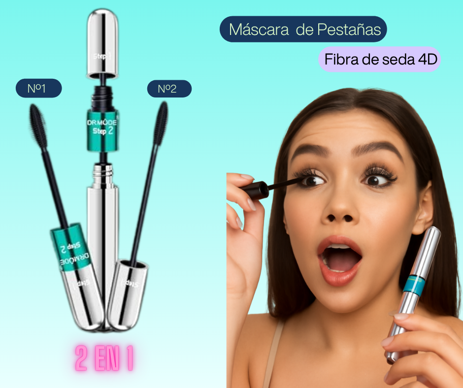 PROMO 2X1 MÁSCARA DE PESTAÑAS - FIBRA DE SEDA 4D