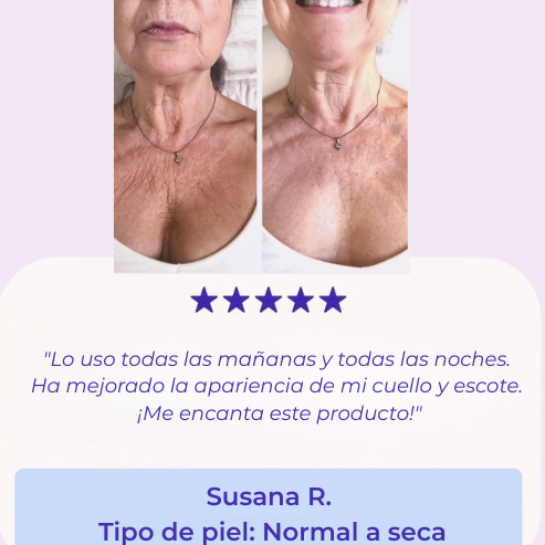 ADIÓS A LA FLACIDEZ Y LAS ARRUGAS DEL CUELLO Y ESCOTE